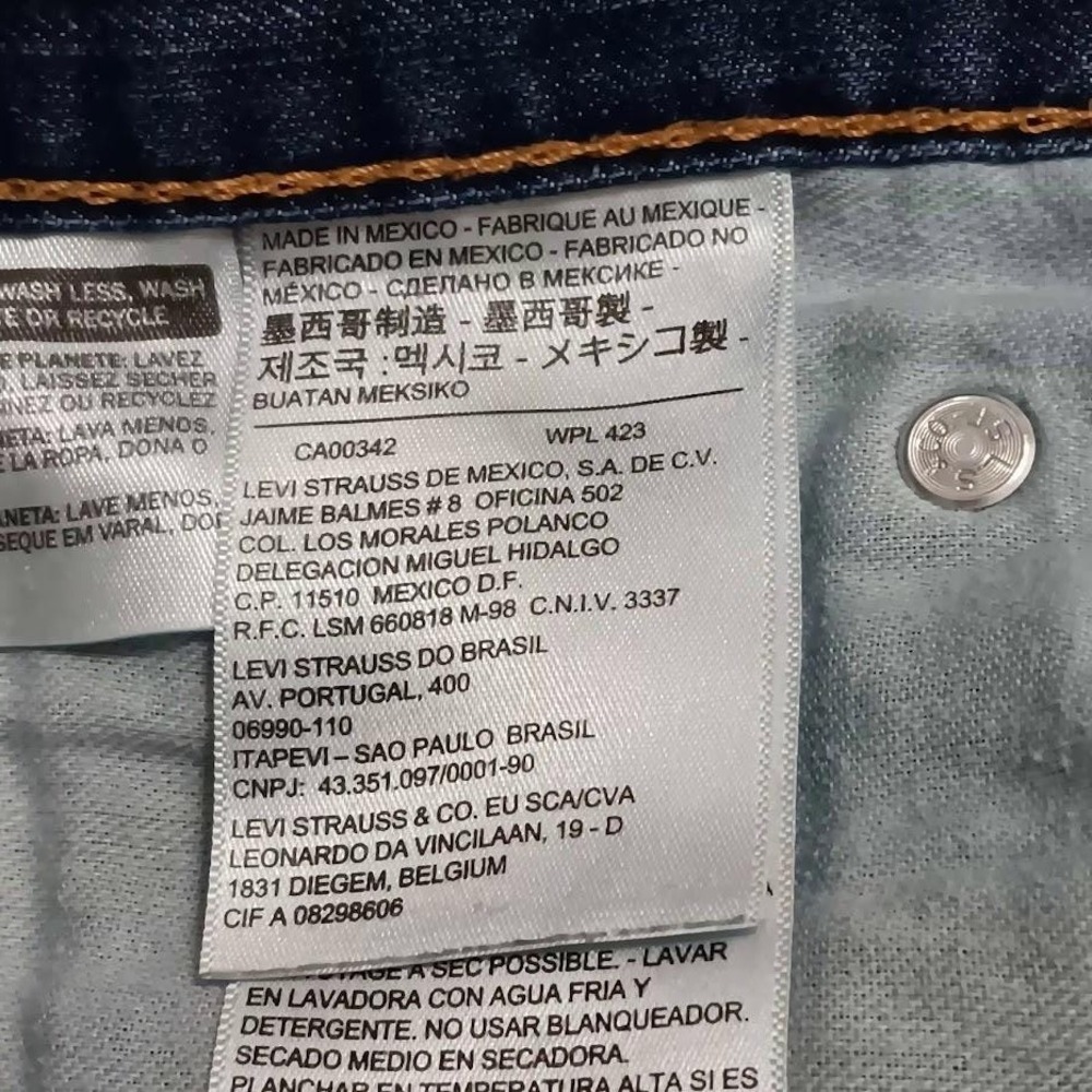 Levis 514 Jeans Mens 29x30 Blue Straight Leg‎ Denim Five Pocket Classic Pants - Picture 6 of 11